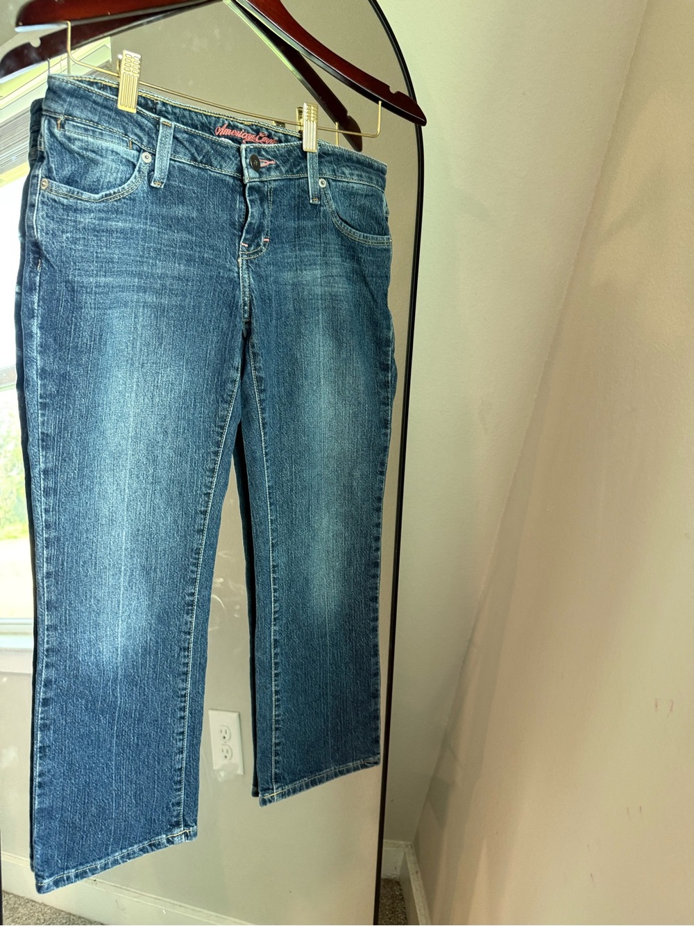 American Eagle low rise crop capri VTG y2k